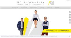 Desktop Screenshot of klemm-blum.de